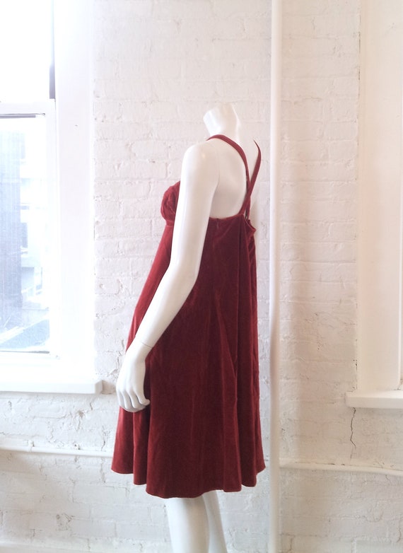 Jean Paul Gaultier Velvet Babydoll Dress 90s Vint… - image 9