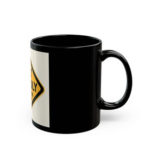 Funny Not Friendly Black Mug for Coffee Lovers, Gift for Introverts, Unique Desk Accessory, Home Office Cup, Quirky Mug