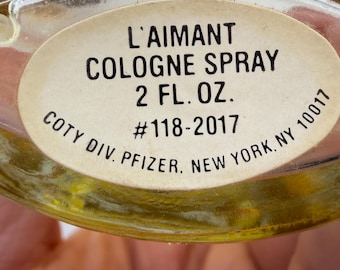 Vtg L’aimont by COTY Cologne Spray 2.0 fl oz 60% Full