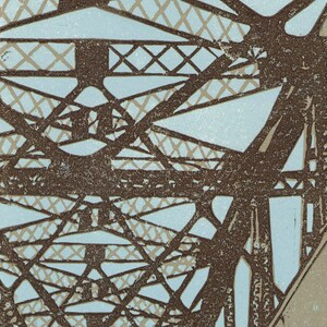 Crossing a Bridge  -Hand Pulled, Limited Edition