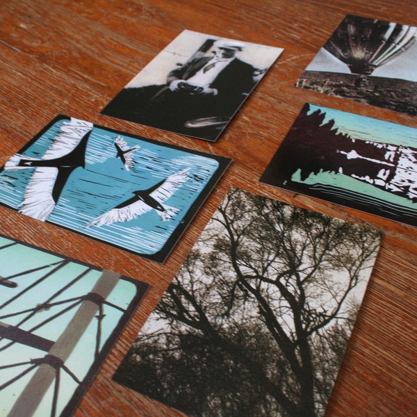 Postcard Set  "Fly Away to Another Time"