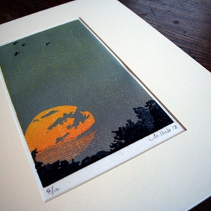 African Sunset, Hand Pulled, Limited Edition image 4