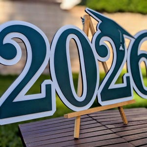 3d Grad Signs Personalized Wooden Graduation Sign: Custom 3D Layered Name & Year - Etsy