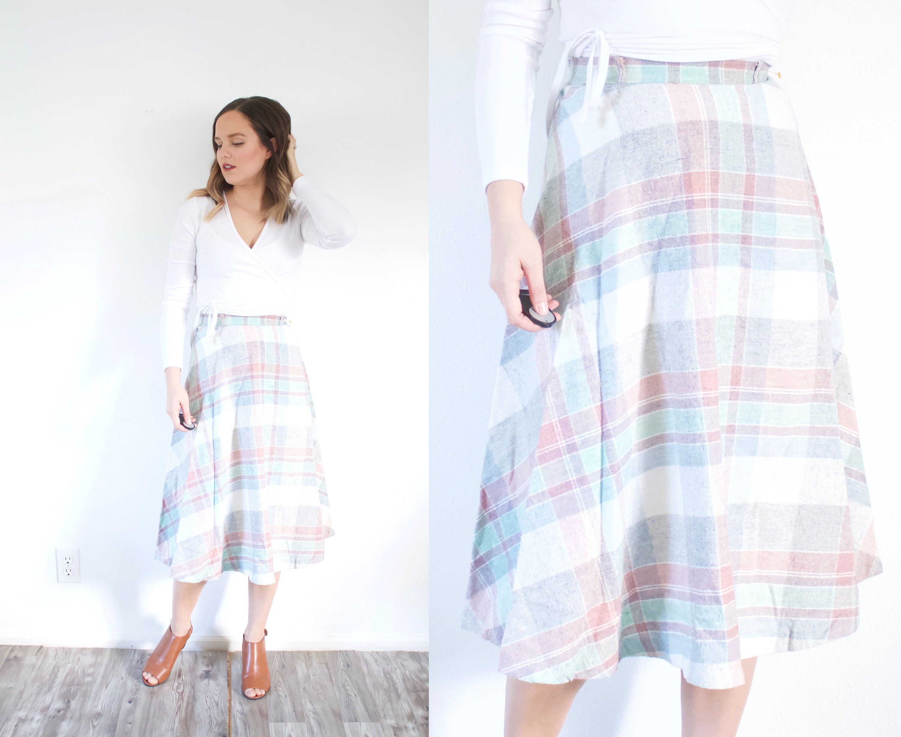 floral maxi button skirt