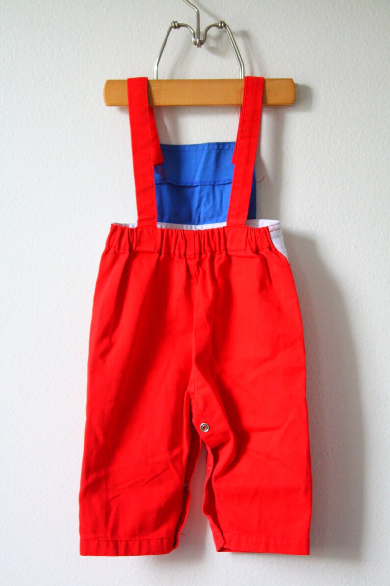 Vintage Red Sailor Overalls // Little Boys Overalls // Boho Etsy
