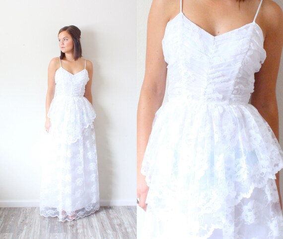 Vintage Wedding dress // All lace wedding dress //