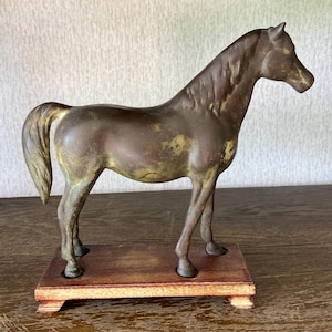 Heavy bronze horse