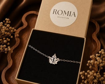 Maple Leaf Bracelet Christmas Gift Canada Lover Gift Canadian Gift Expat Gift Student Abroad Gift Homesick Gift New Canadian Bracelet
