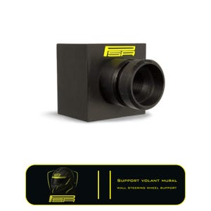 Simracing Steering Wheel Wall Mount | V1 Model | Black | Compatible with Fanatec QR1 & QR2, MOZA, Simagic, Simucube, Logitech, Thrustmaster