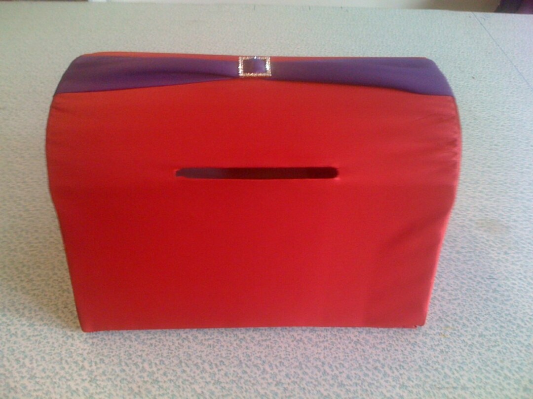 Custom Made Wedding Card Holder Money Tree Red Satin With Etsy