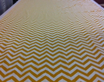 Chevron Yellow ZIg Zag Custom Made Aisle Runner 36 Inches Wide by 25 Feet Long