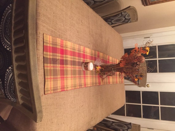 White Burlap Tablecloth 60 x 126 Christmas Dinner
