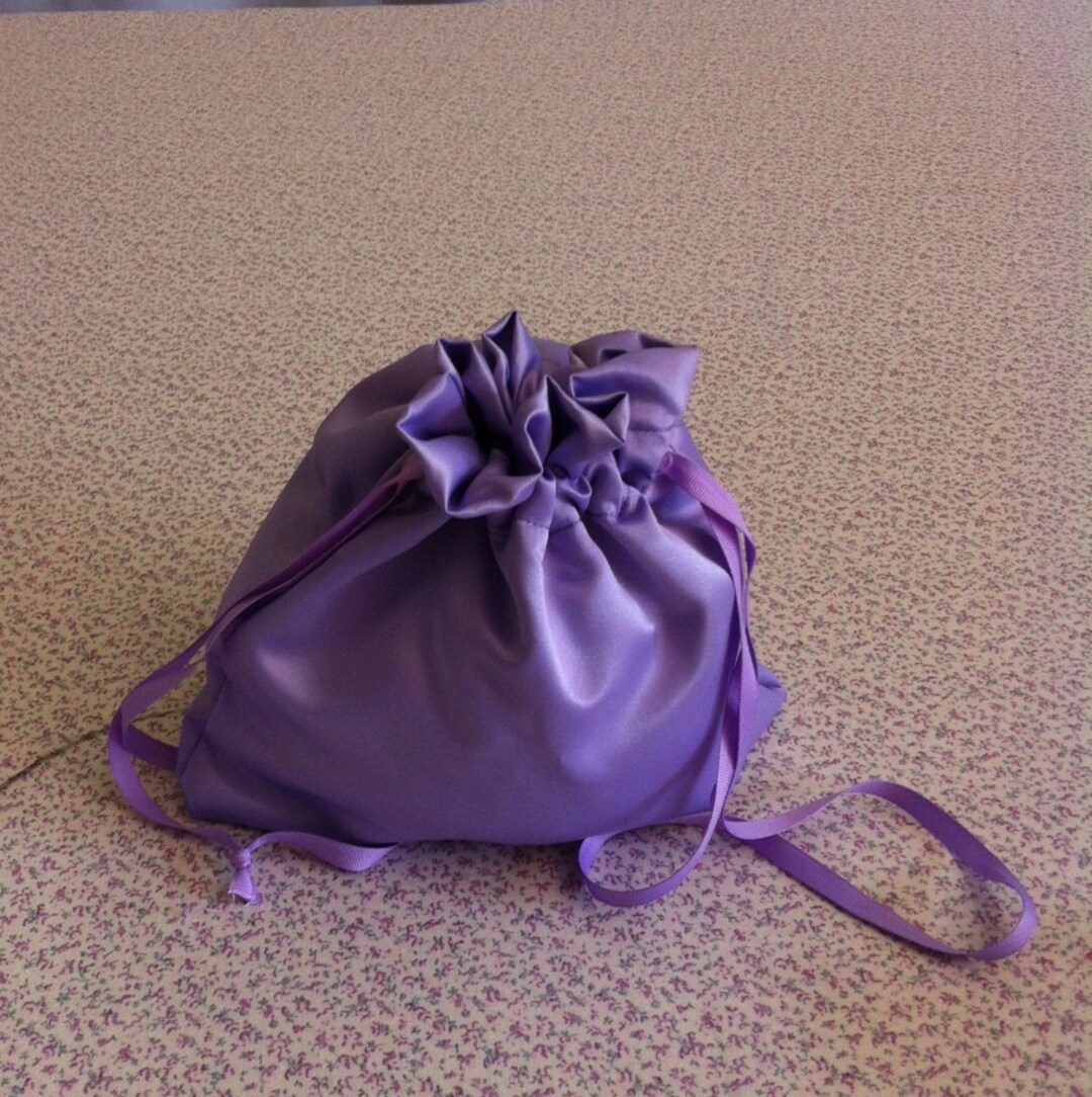 Custom Made Money Bag Dollar Dance Lilac Satin Etsy