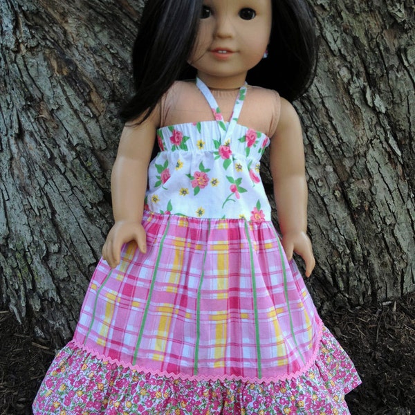 American Girl Doll Sundress 3 Tier  Dress