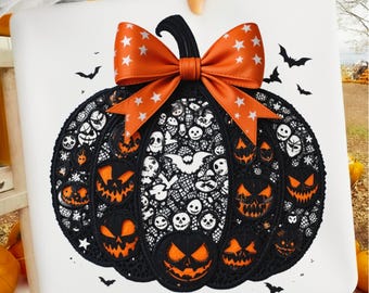 Black Lace Pumpkin Coquette Png,Halloween Coquette Bow Png,Pumpkin Cherries Png Girly,Halloween pumpkin fall Png,Retro Coquette Fall Svg Png