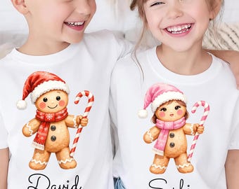 Custom Gingerbread Kids PNG, Personalized Christmas Gingerbread Png, Kids Christmas Png, Custom Name Christmas Png, Kids Gingerbread png
