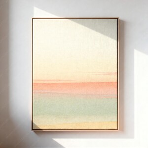 Framed Canvas Mockup | Vertical 4:5 Ratio, Thin Wood Floating Frame, Textured Surface, Wall Art Template (PSD) image 7