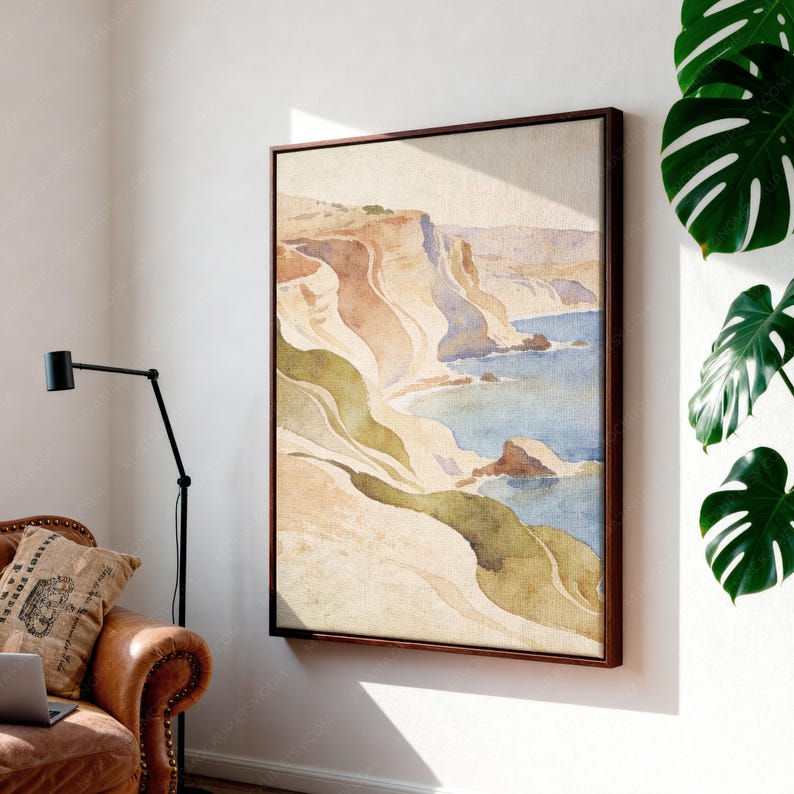 Framed Canvas Mockup | Expresso Floating Frame, Realistic Textured ...