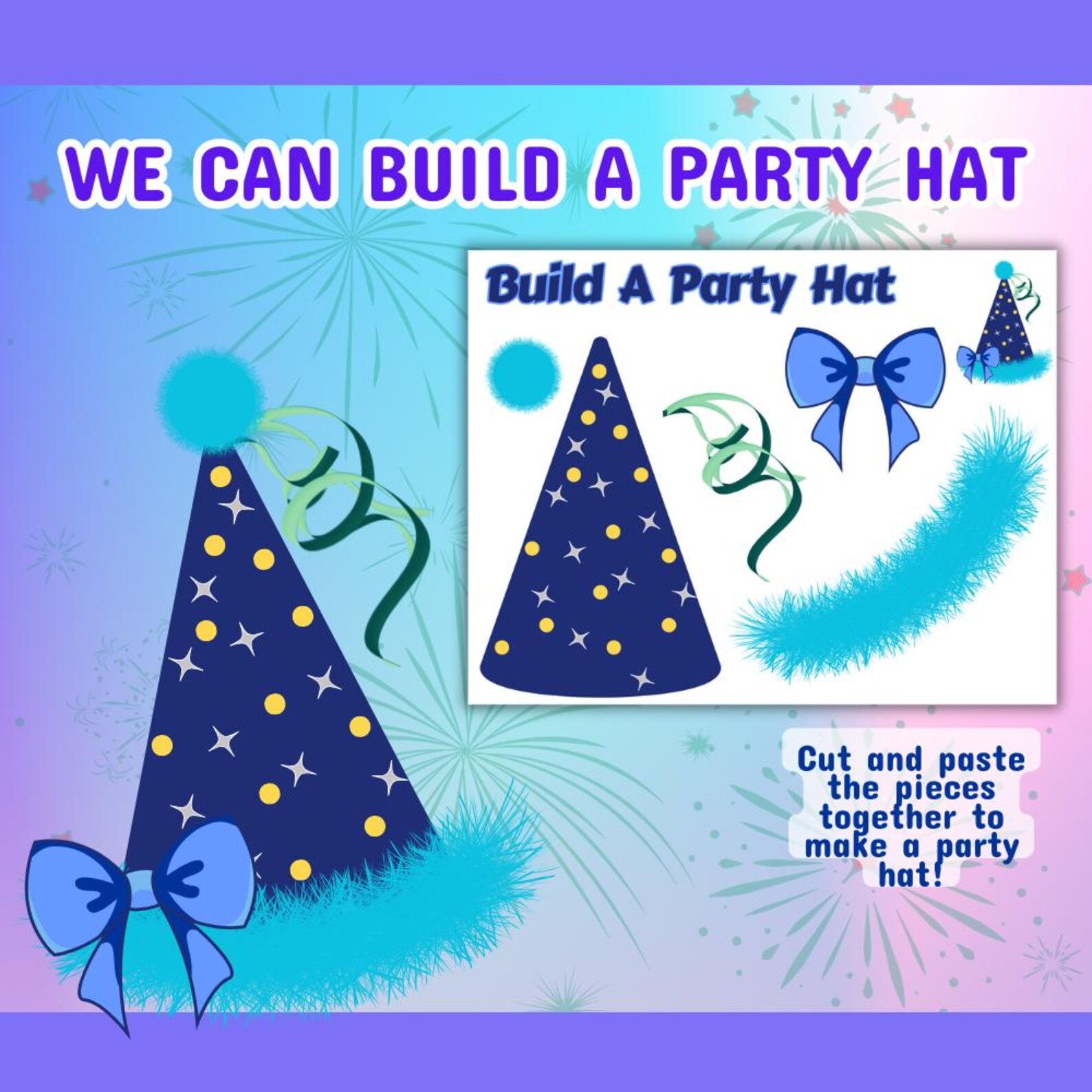 New Year Kids Craft Bundle | Printable Activity Pack Children's DIY Art ...