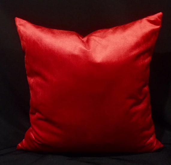 Red Velvet Christmas Pillow Cover Cushion Throw 26 X 26 Etsy