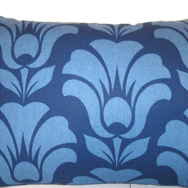 Richloom blue/ blue pillow cover  12 X 17