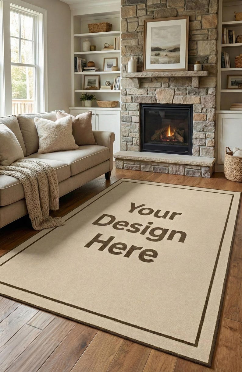 Customizes Rugs Custom 2 Metre Round Hand Tufted Rug - Personalized Design - Area Rug ...