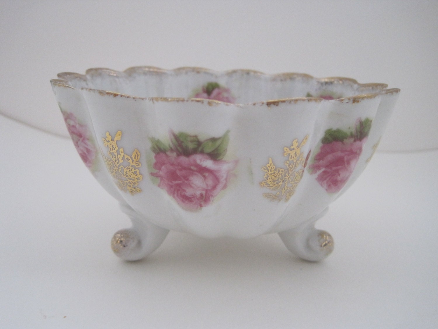 Footed Flower Bowl
