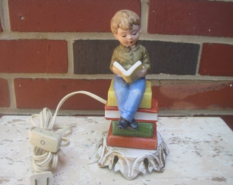 Reading Boy Lamp