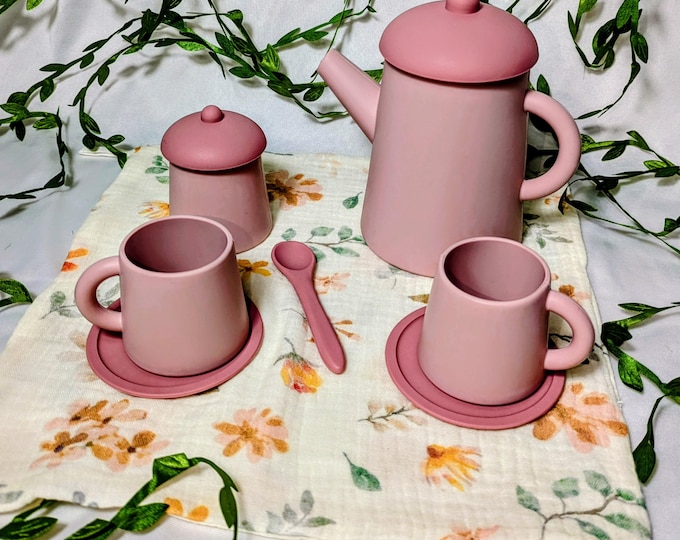 Silicone Children's Tea for Two Play Set: Gift Boxed.