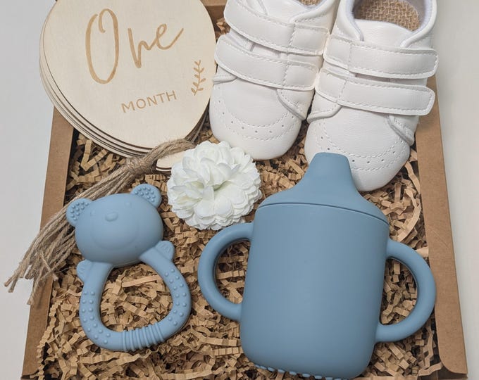 Featured listing image: Little Boy Blue Baby milestones box