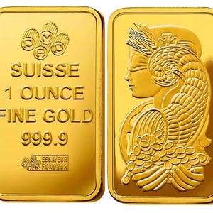 non magnetic zinc alloy24k gold platedLADY BAR 1 OZ 5PC/10PC