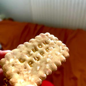 Lemon Puff Biscuit Keychain | Tamil Snack Charm | South Asian Biscuit Keyring | Handmade Cookie Keyring
