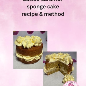 Salted Caramel Sponge Cake Recipe: Easy Baking Guide (PDF Download)