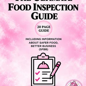 Handleiding voor succesvolle voedselhygiëne-inspecties | 16 pagina's tellende handleiding | Ervaring uit de eerste hand: Hoe ik 5 sterren behaalde | Hoe ik mijn laatste 2 inspecties heb doorstaan.