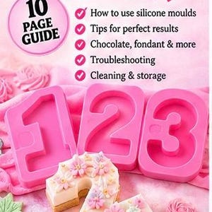 Silikonform-Anleitung für Kuchen mit Ofen-Umwandlungstabelle - druckbare PDF für Kuchenteigmessungen & Backerfolg