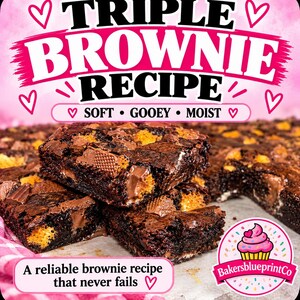Recept voor drievoudige brownies: bereidingswijze, tips en trucs | Sappige en smeuïge brownies | Eenvoudige bakgids met professionele tips | Voor chocoladeliefhebbers