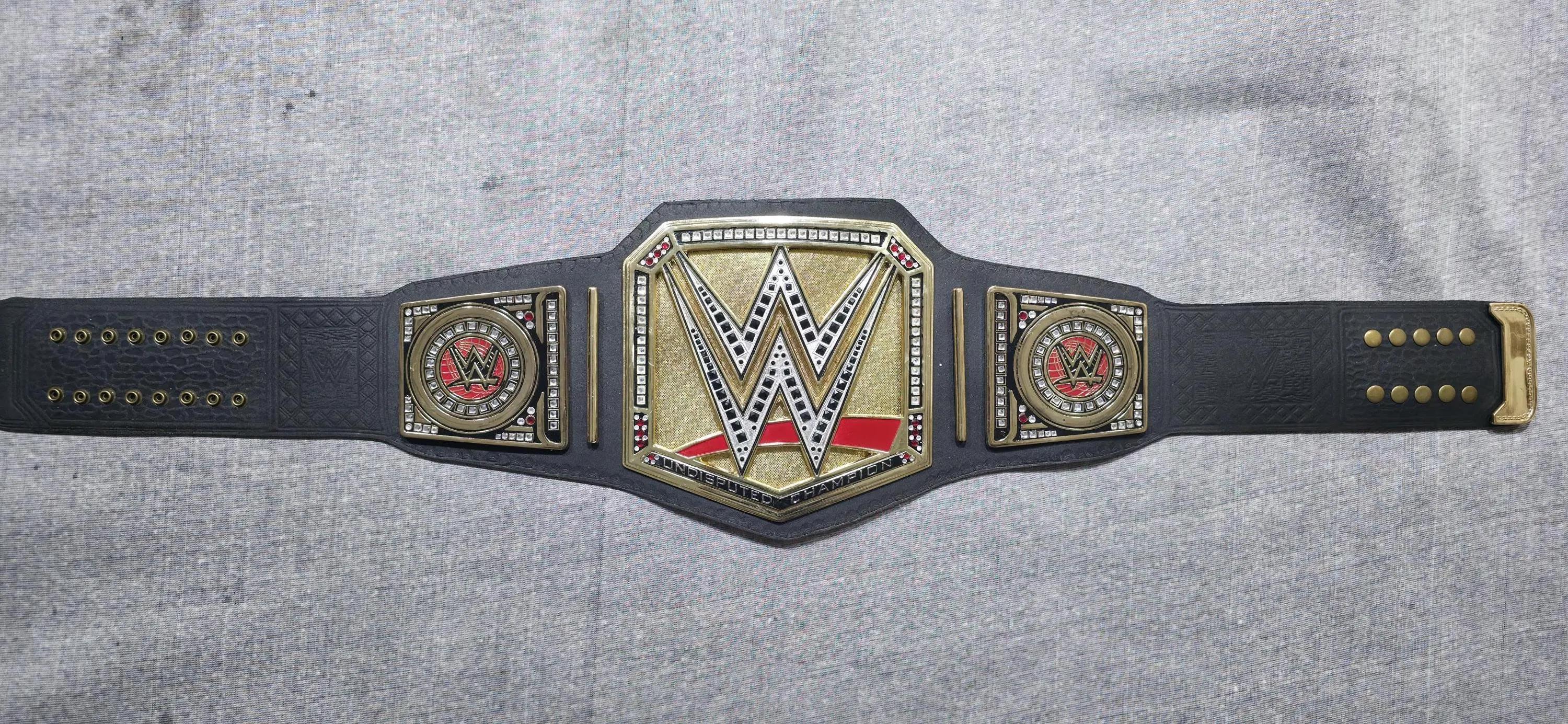 Undisputed Championship Replica Belt Cowhide Leather, Die Cast