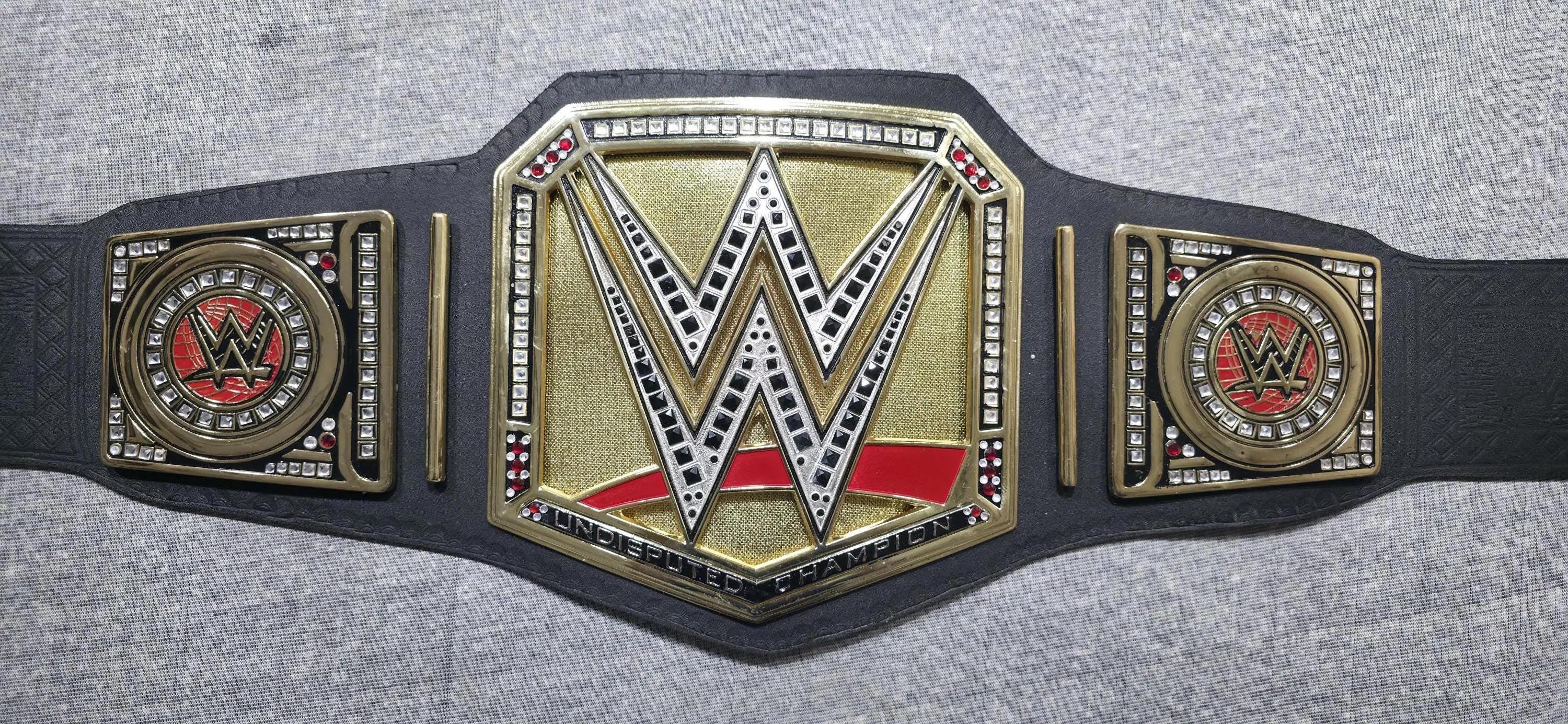 Undisputed Championship Replica Belt Cowhide Leather, Die Cast