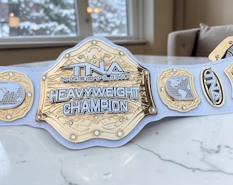 TNA WILDCAT Heavyweight Championship Replica Belt (White Strap) 4mmZinc, Adult HD Quality