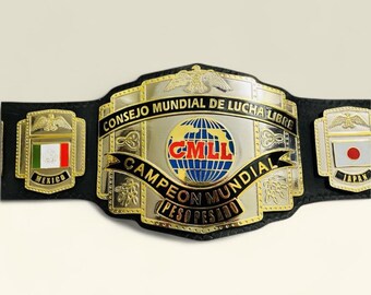 CMLL Dual Plated Wrestling Championship Replica Belt Adult Size| 2MM HD Quality...!!!