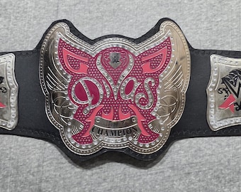 Frauen Divas Wrestling Cup Replica Gürtel, Rindsleder & Messingbeschläge