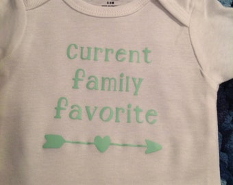 Current family favorite baby onesie