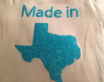 Made in Texas baby onesie