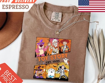 Comfort Colors Toy Story Halloween Shirt, Woody Buzz Tee
