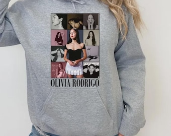 Olivia Rodrigo Collage Hoodie, Fan Gift
