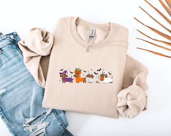 Dachshund Halloween Sweatshirt: Funny Wiener Dog Tee, Sausage Dog Lover Gift