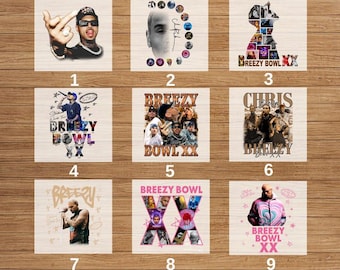 Chris Brown DTF Heat Transfer, Breezy Tour Ready to Press