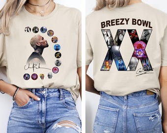 Chris Brown Breezy Bowl Tour T-Shirt, Album XX Design