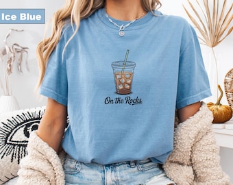 Comfort Colors Iced Coffee Shirt: Funny Coffee Lover Tee