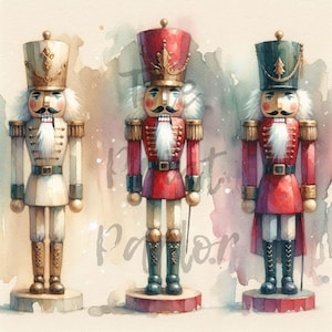 Nutcracker Soldiers - instant download, printable, sublimation, decoupage, crafts, labels, tags, wall art